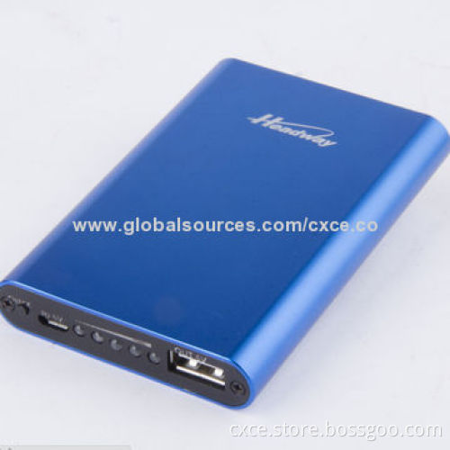 Emergency Charger, 4,400mAh Li-polymer, Small Size, Metal Cover, PB26